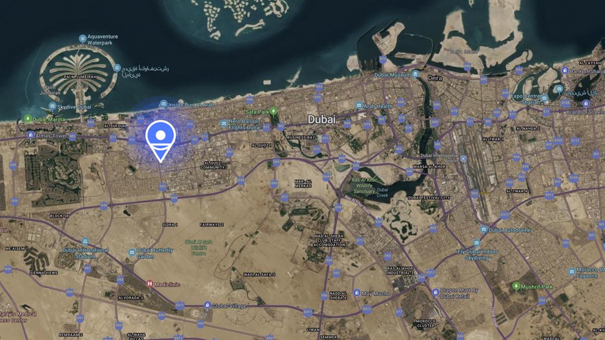 Digital Unipole: Umm Suqeim — On the map